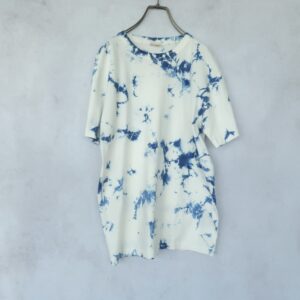 New❗️藍染　Tシャツ　6.2オンス 　むらくも柄　タイダイ　白　男女兼用