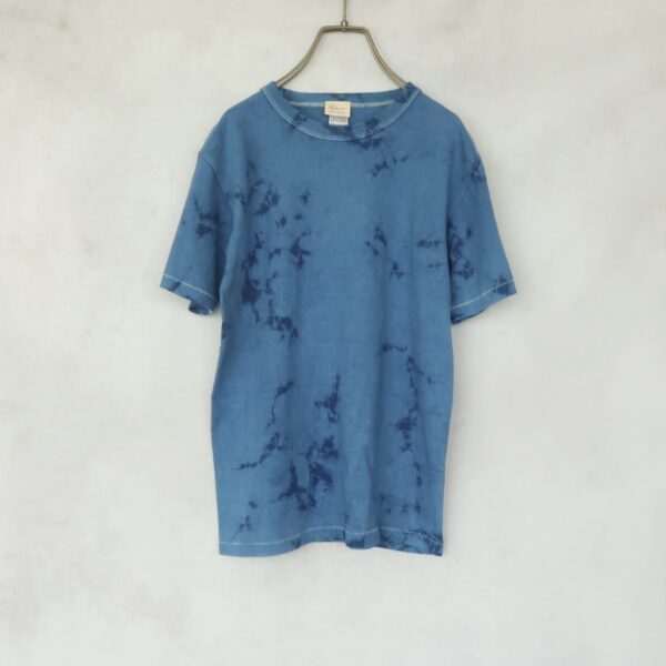 New❗️藍染　Tシャツ　6.2オンス 　むらくも柄　タイダイ　青　男女兼用